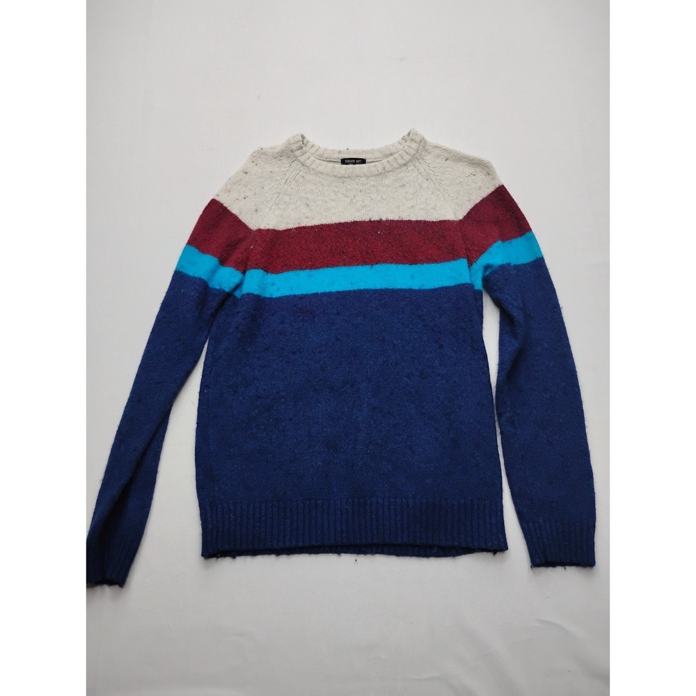 American Eagle Seriously Soft Wool Blend Sweater Striped Mens Large
